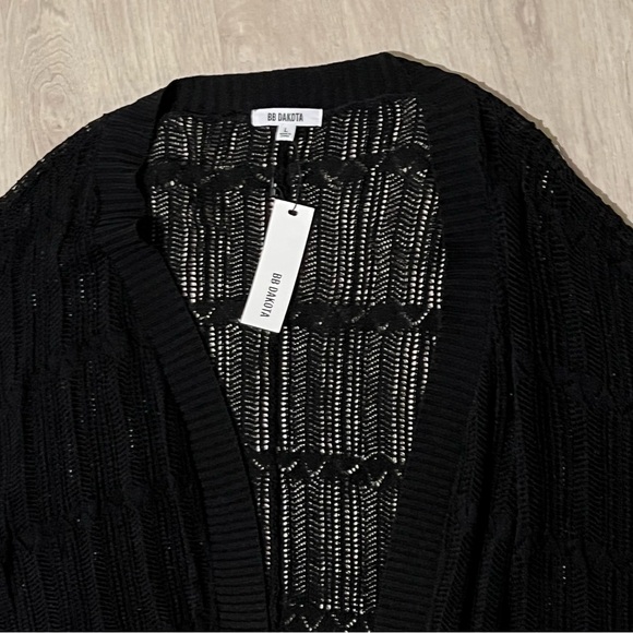 NWT! BB Dakota By Steve Madden Open Knit Cardigan - Picture 5 of 7